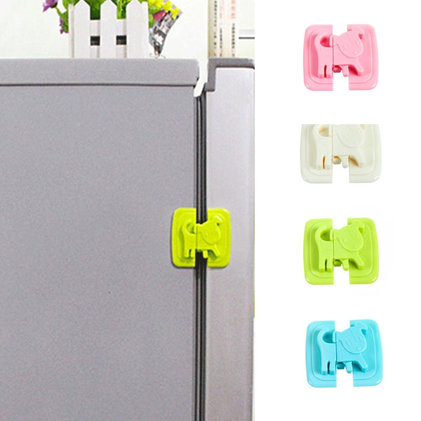 2pcs Baby Safety Cartoon Shape Kids Baby Care Safety Security Cabinet Locks & Straps Products for Fridge Door Cabinet Locks