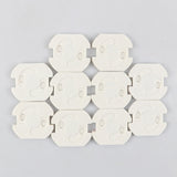 10pcs Baby Safety Rotate Cover 2 Hole Round European Standard Electric Protection Children Socket Plastic Security Locks
