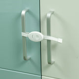 2Pcs Baby Safety Locks Furniture Restrictor Kids Protection Cupboard Cabinet Fridge Door Lock S7JN